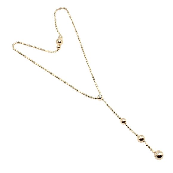 Authentic! Cartier Draperie de Decollate 18k Yellow Gold Diamond Necklace - Picture 1 of 9